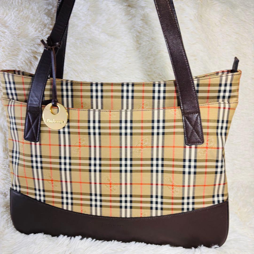 Burberry ヴィンテージ トートバッグ シャドーホース ノヴァチェック