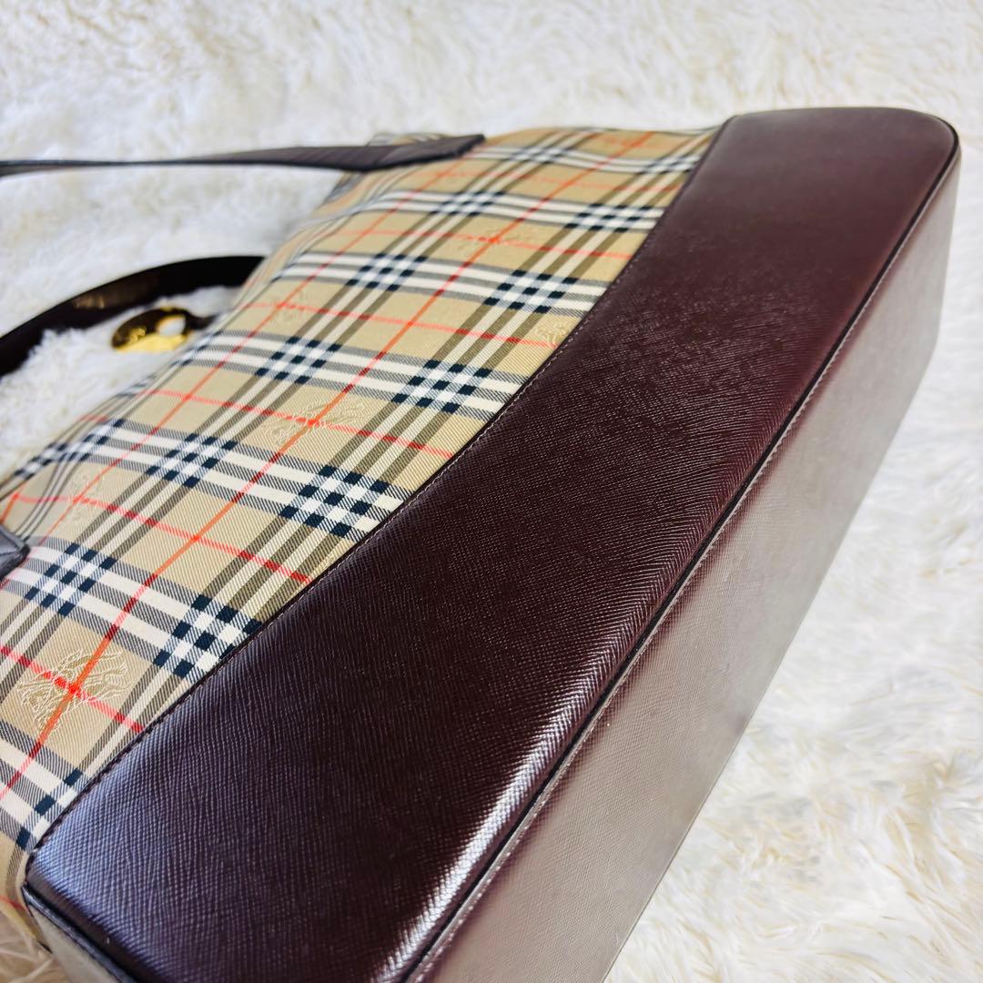 Burberry ヴィンテージ トートバッグ シャドーホース ノヴァチェック