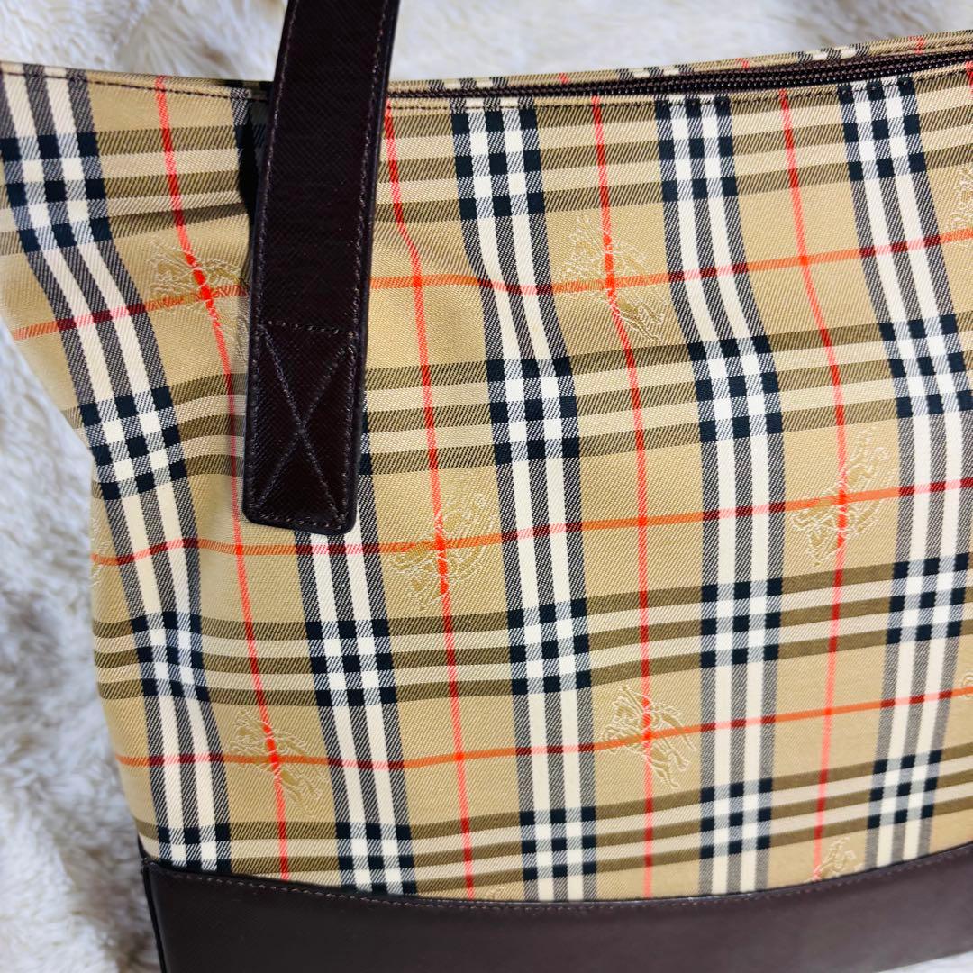 Burberry ヴィンテージ トートバッグ シャドーホース ノヴァチェック