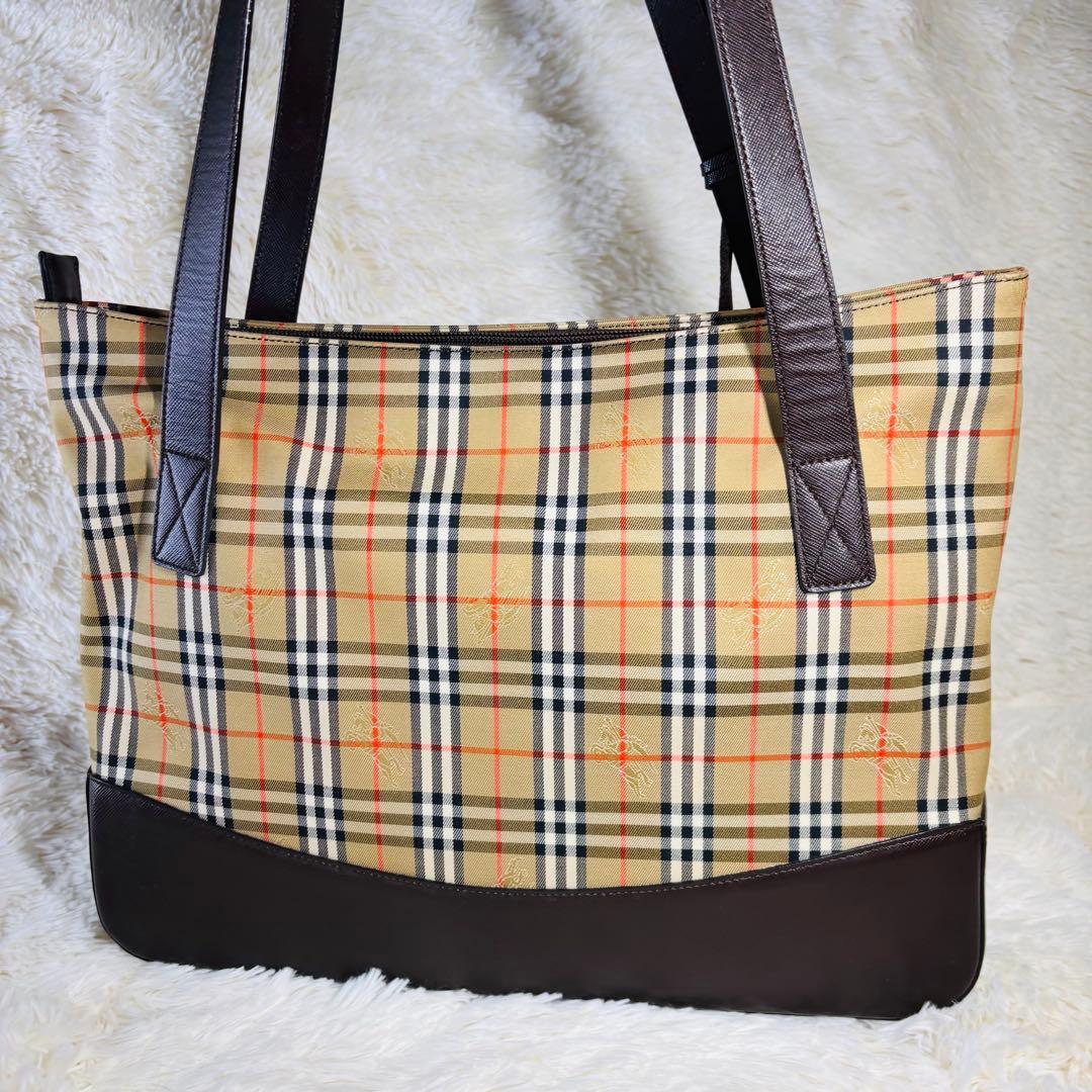 Burberry ヴィンテージ トートバッグ シャドーホース ノヴァチェック