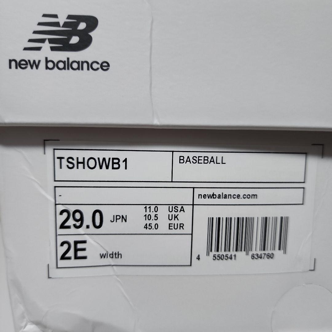 new balance　ニューバランス　SO1　白×ドジャーブルー　大谷翔平17