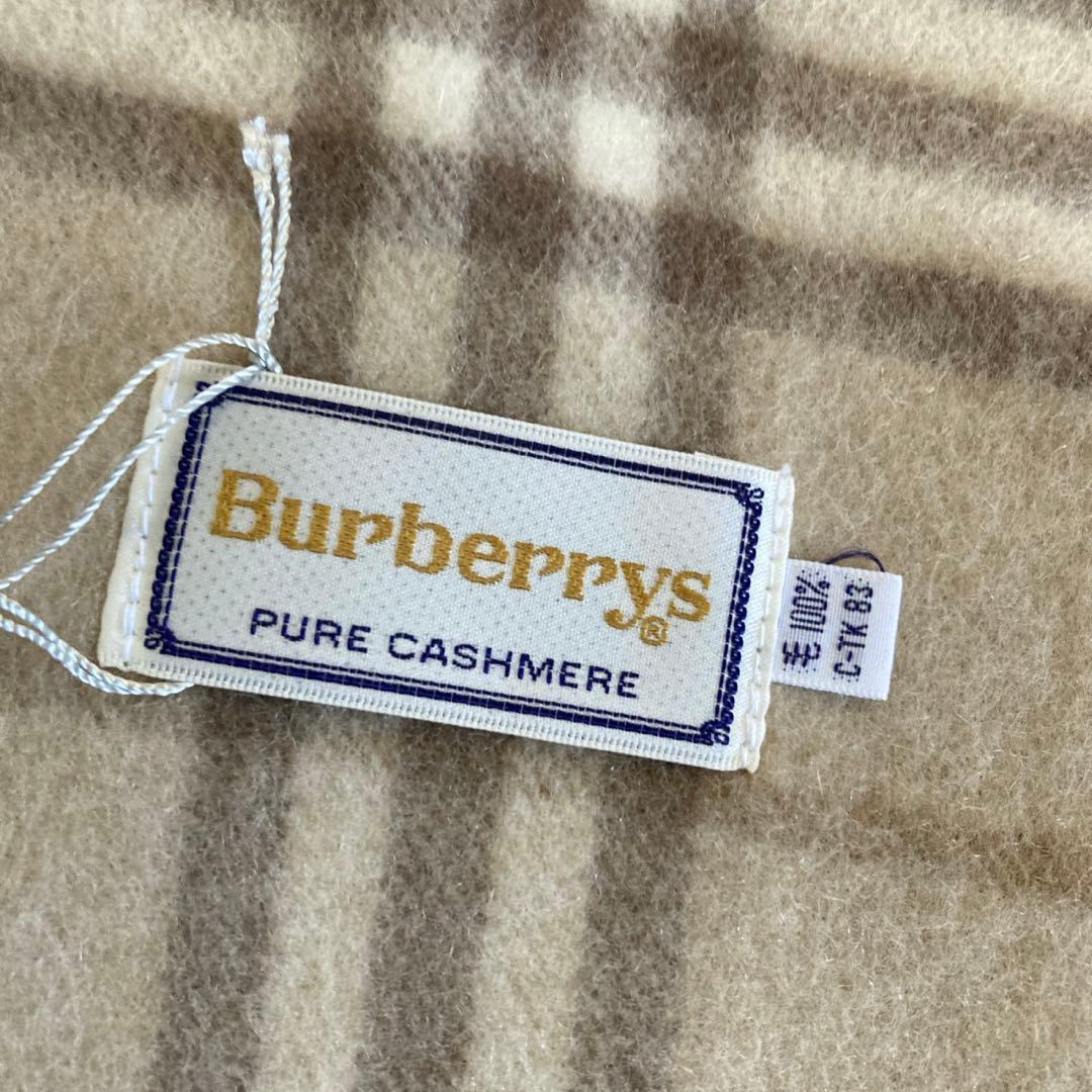 新品Burberrys バーバリー カシミヤ100%マフラー　ノバチェック