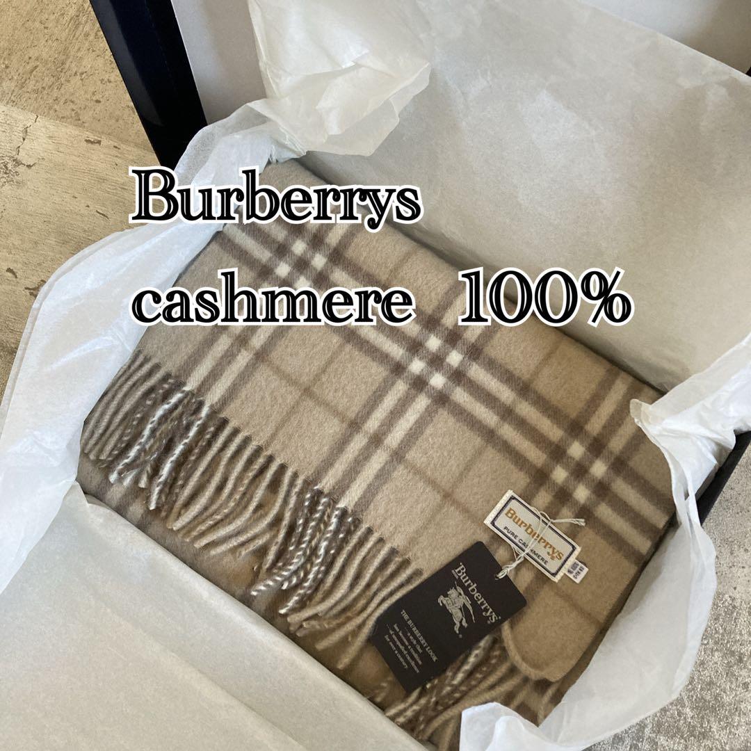 新品Burberrys バーバリー カシミヤ100%マフラー　ノバチェック