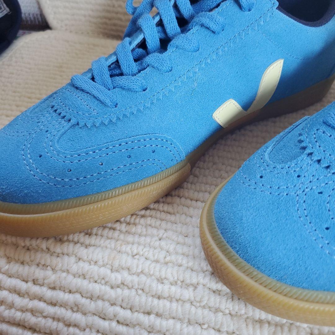 ☆未使用☆VEJA☆24センチ☆レア色ブルー×スエード☆スニーカー。