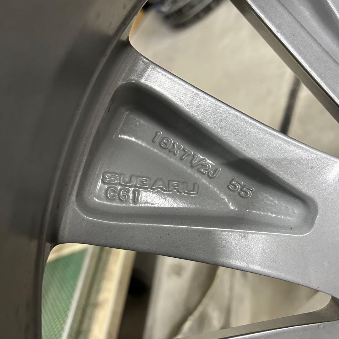 新車はずし18X7.5　スバル WRX S4 純正4本セット