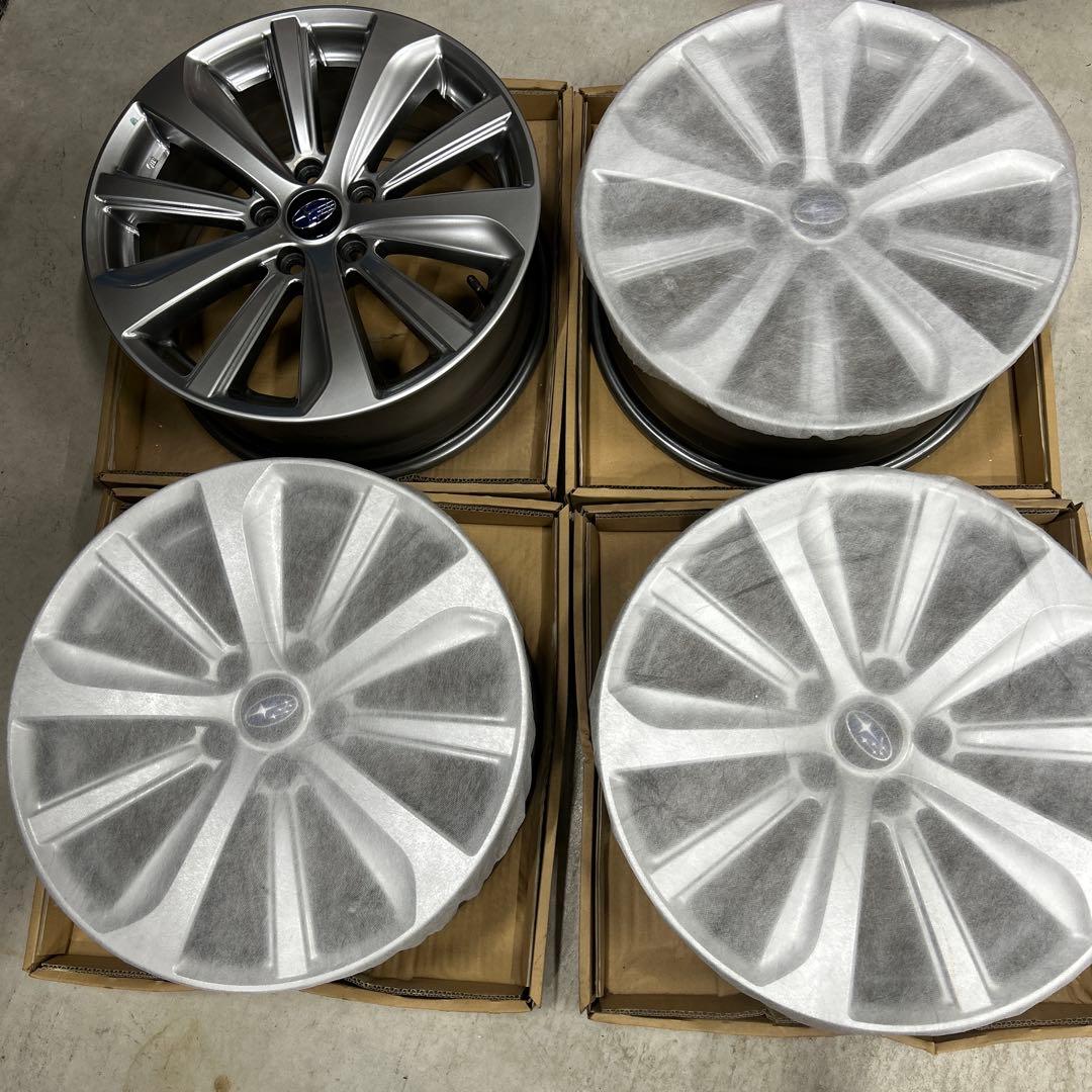 新車はずし18X7.5　スバル WRX S4 純正4本セット