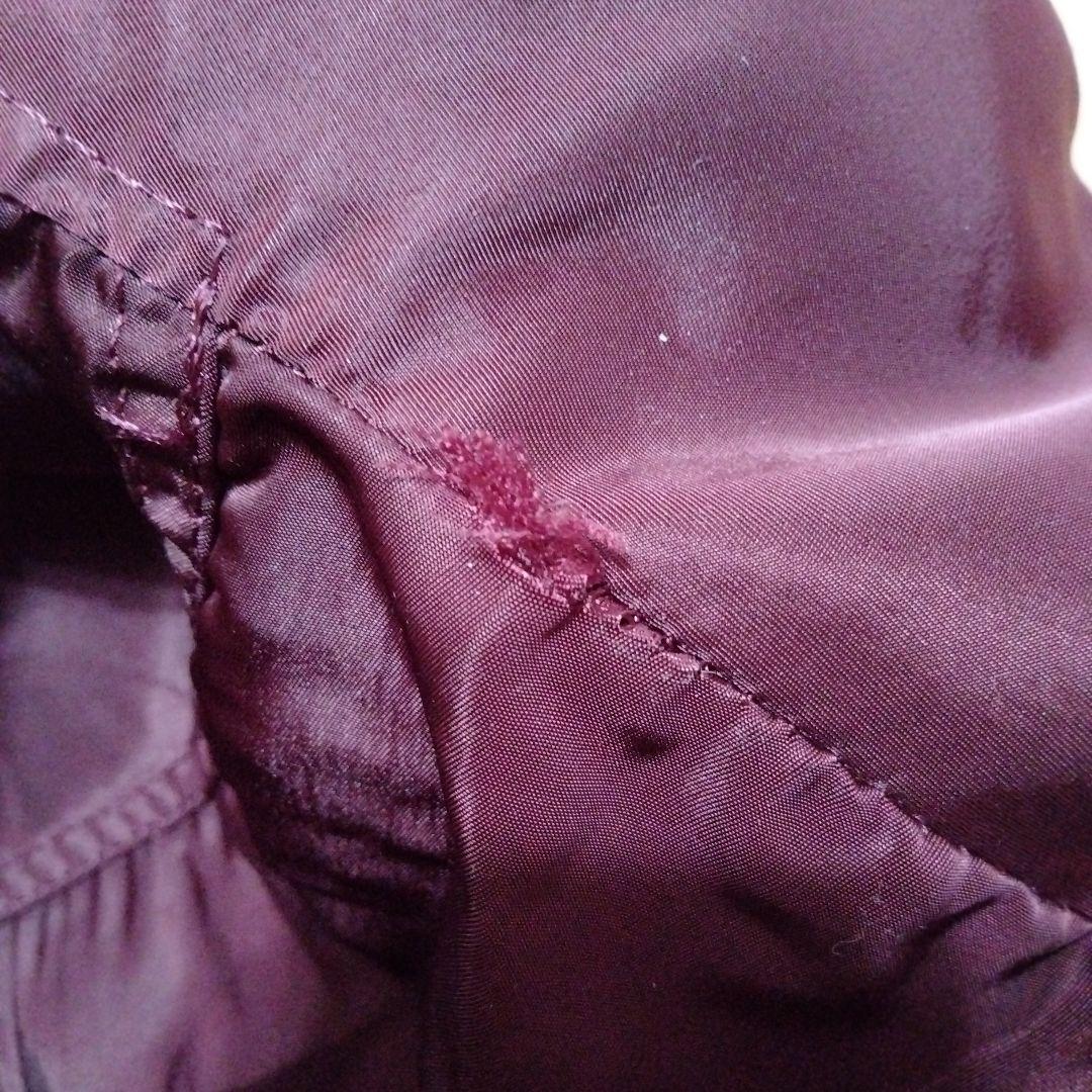 ビンテージ80年代アルファMA-1リバーシブルナイロンフライトJKT赤ワインM