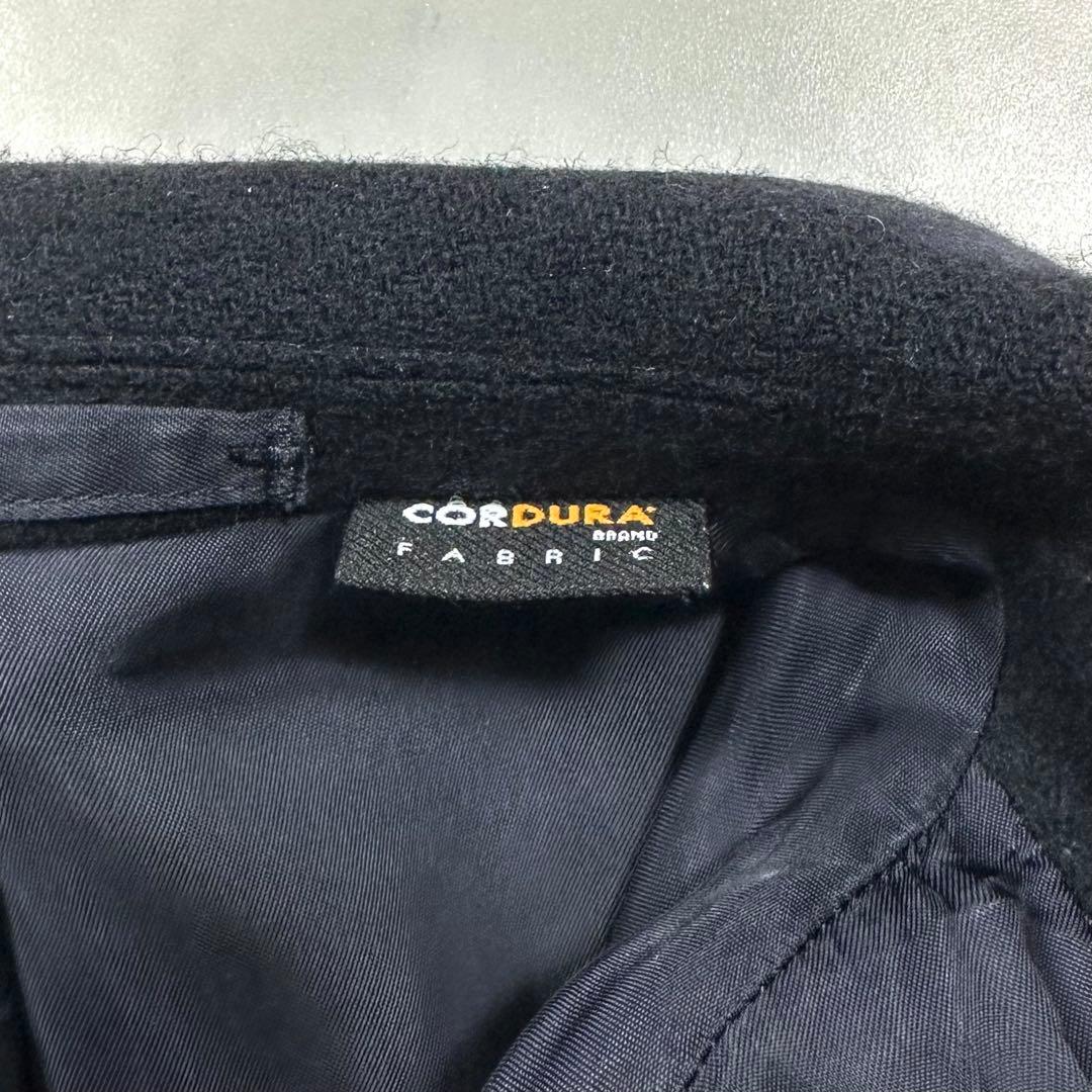 百名品◎BEAMS＋ コンバットウール 3つボタン 紺ブレザー コーデュラ S