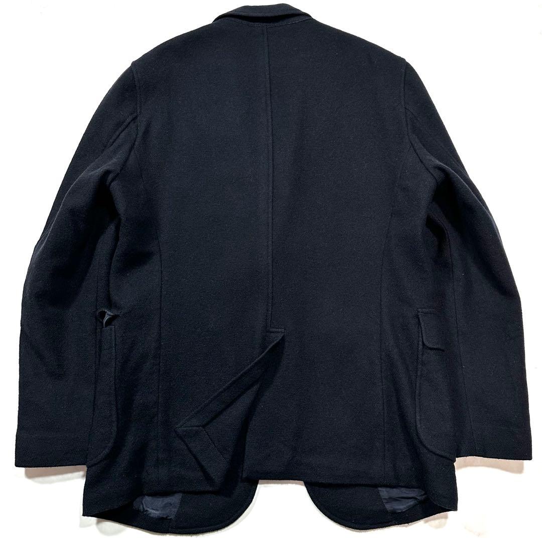 百名品◎BEAMS＋ コンバットウール 3つボタン 紺ブレザー コーデュラ S