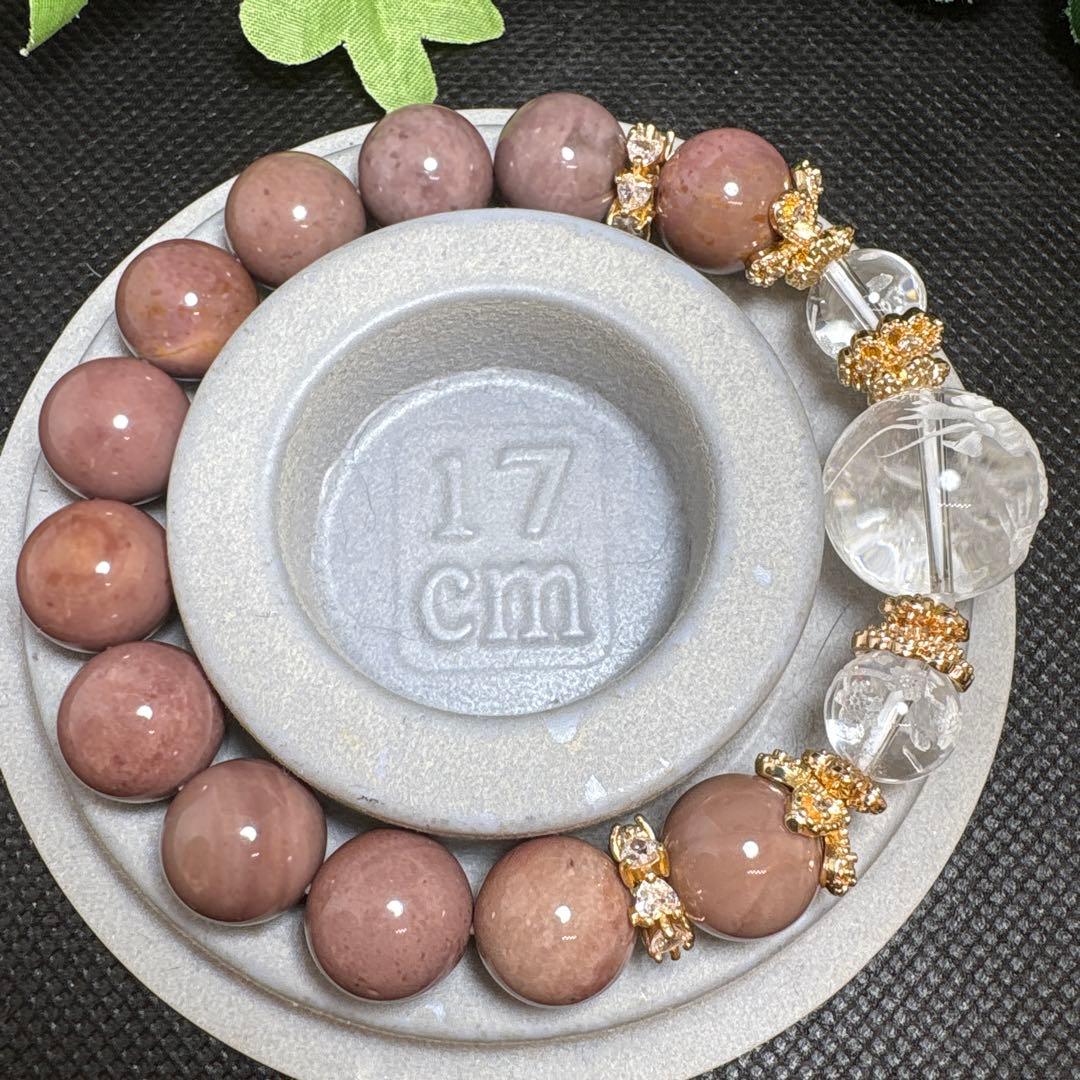 ＊みだきゆ様＊水入り　流砂入り　虹入り水晶　サンストーン　ブレスレット