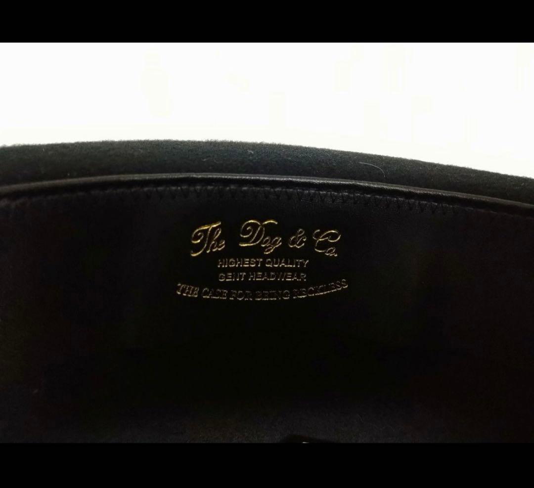 新品　TheHW dog&co ドッグアンドコー　ブラック　ハット　38インチ