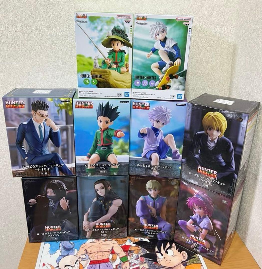 HUNTER×HUNTER ぬーどるストッパーフィギュア他２点全10点セット
