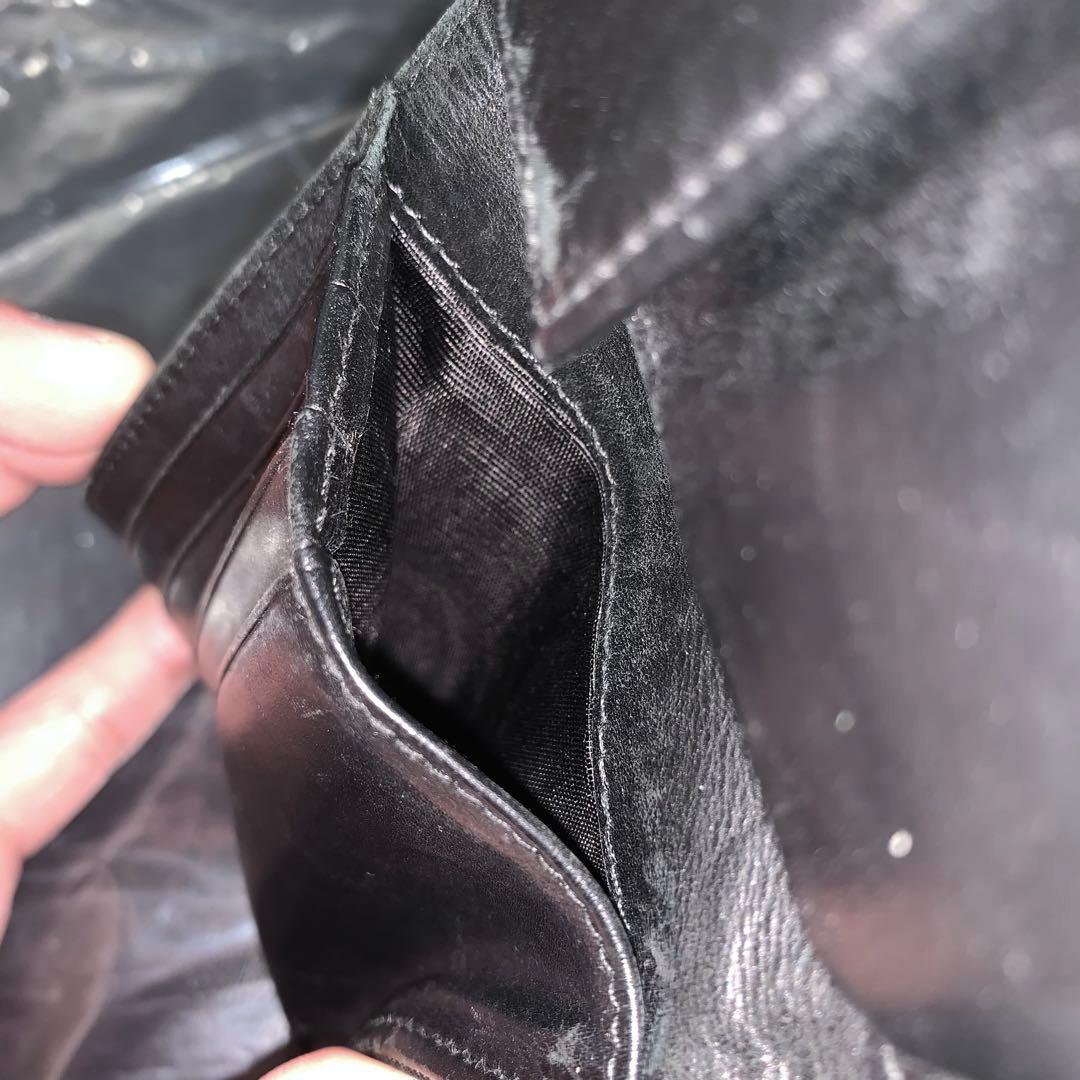 PRADA メンズ 二つ折り財布 ウォレット ロゴプレート 小銭 カード 収納