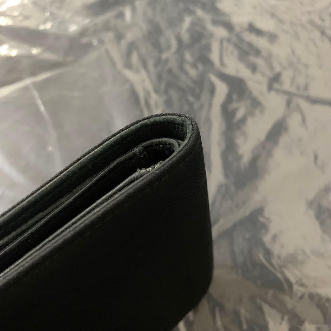 PRADA メンズ 二つ折り財布 ウォレット ロゴプレート 小銭 カード 収納