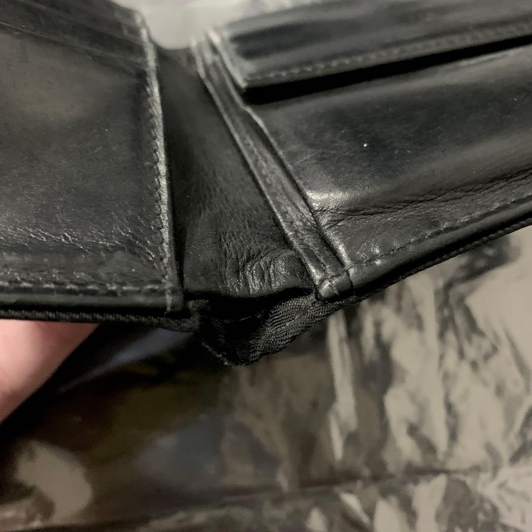 PRADA メンズ 二つ折り財布 ウォレット ロゴプレート 小銭 カード 収納