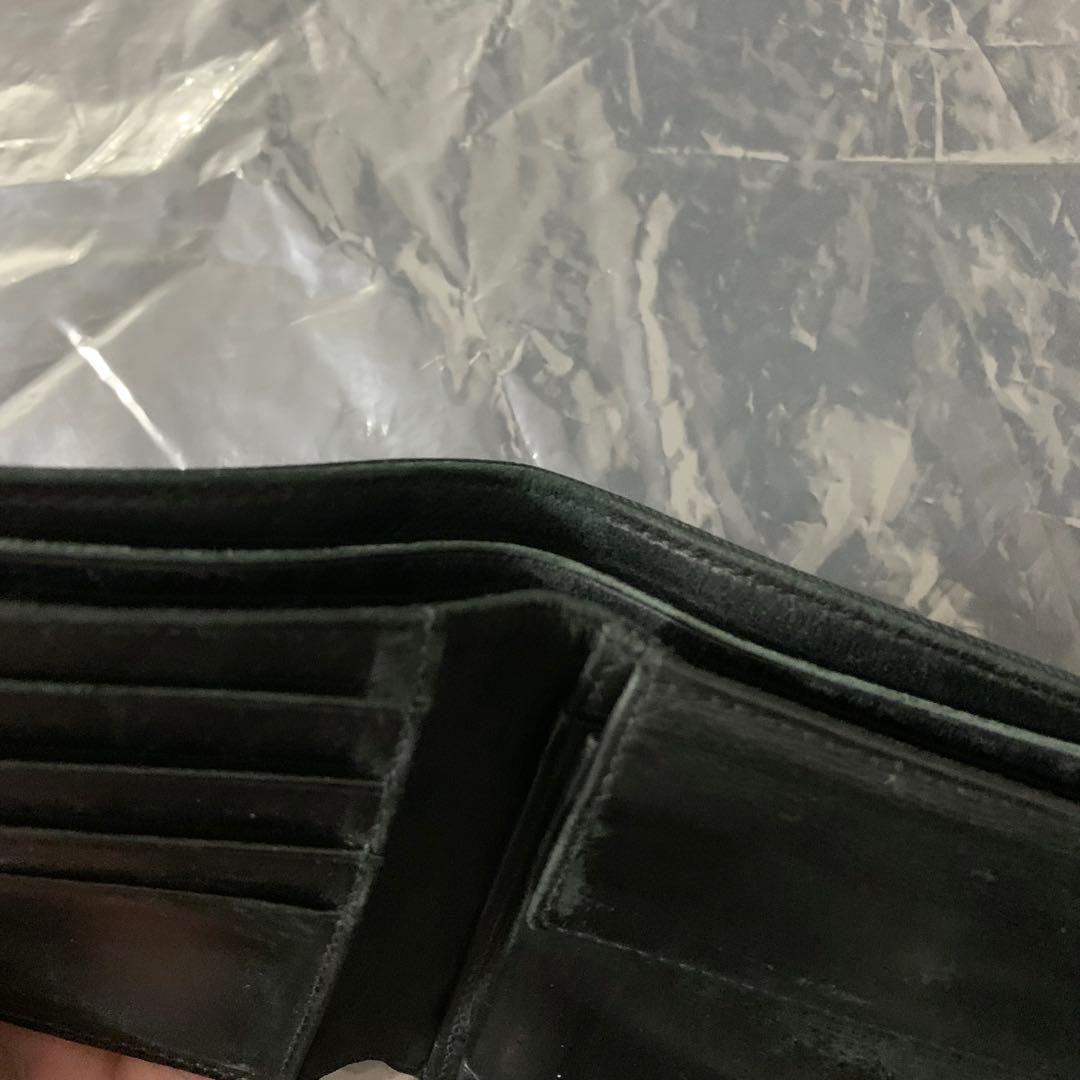 PRADA メンズ 二つ折り財布 ウォレット ロゴプレート 小銭 カード 収納