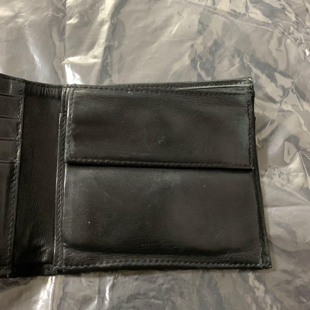 PRADA メンズ 二つ折り財布 ウォレット ロゴプレート 小銭 カード 収納