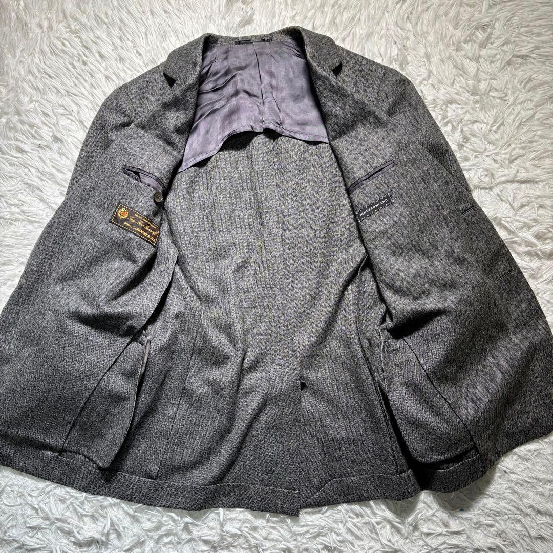 【美品】トゥモローランド　テーラードジャケット　ロロピアーナ　46 カシミヤ混