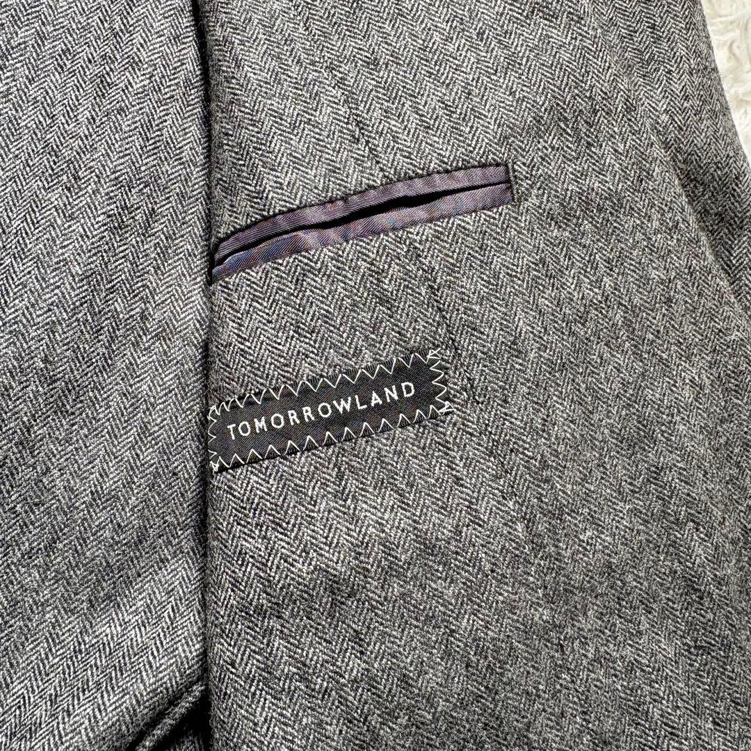 【美品】トゥモローランド　テーラードジャケット　ロロピアーナ　46 カシミヤ混