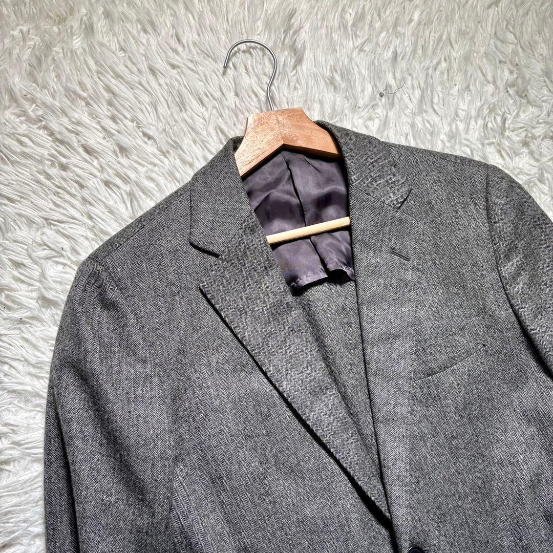【美品】トゥモローランド　テーラードジャケット　ロロピアーナ　46 カシミヤ混
