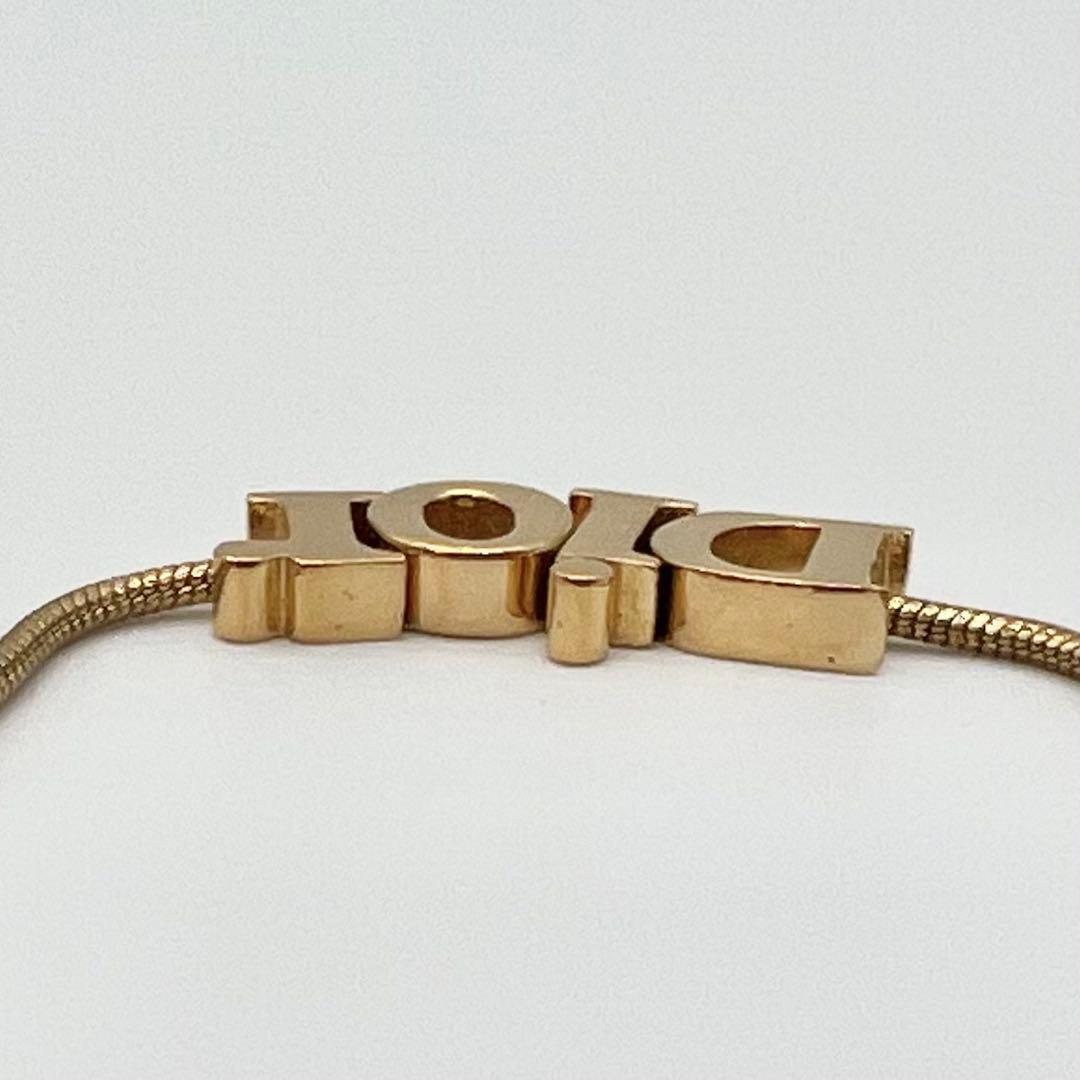 Christian Dior クリスチャンディオール ロゴ ゴールド ネックレス