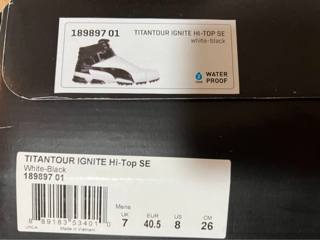 PUMA 　プーマ　イグナイト　ハイトップ　ゴルフシューズ