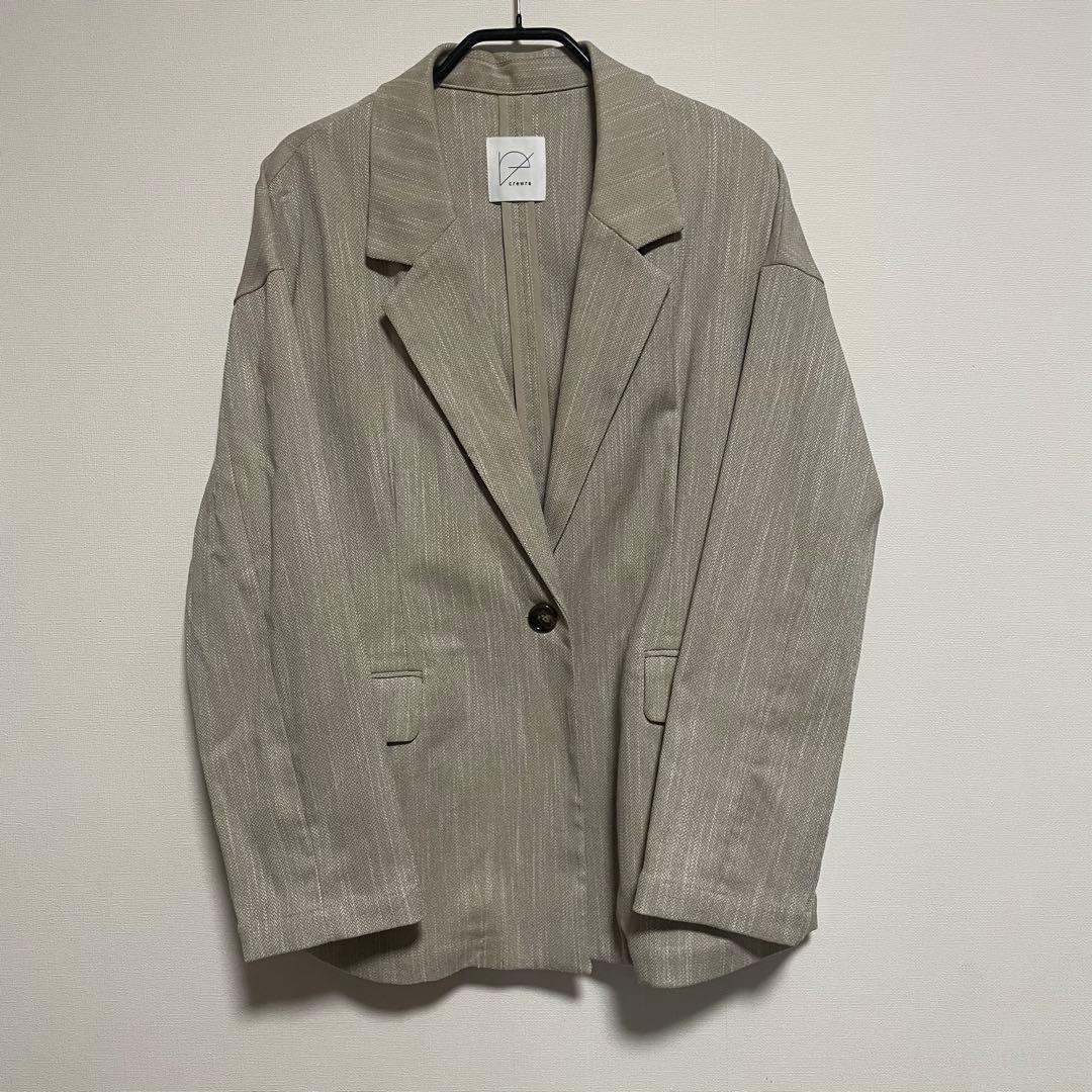 【美品】crewre ツイーディヘリンボンジャケット 1
