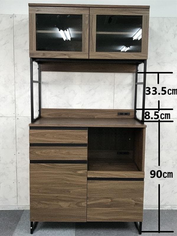 【新品】 ☆豪華キッチンボード☆WNT　大型レンジ台　収納庫