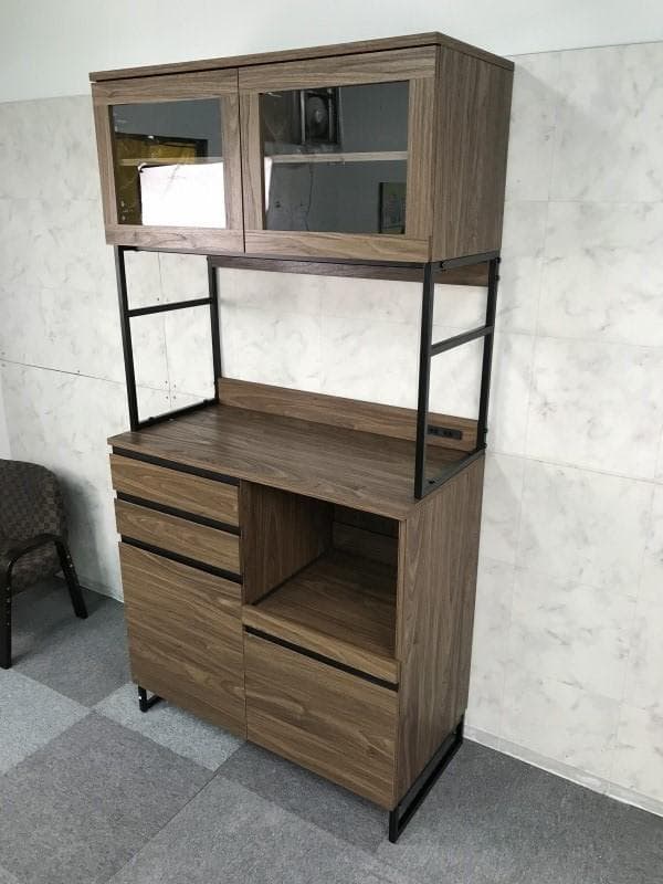 【新品】 ☆豪華キッチンボード☆WNT　大型レンジ台　収納庫