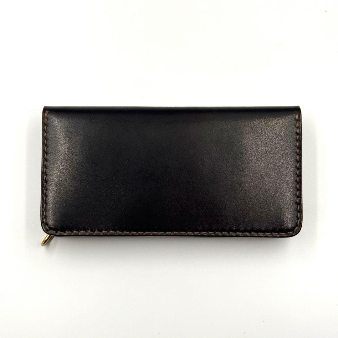 トラッカーウォレット(ブラック) タロンジッパー　3層ヴィンテージタイプ