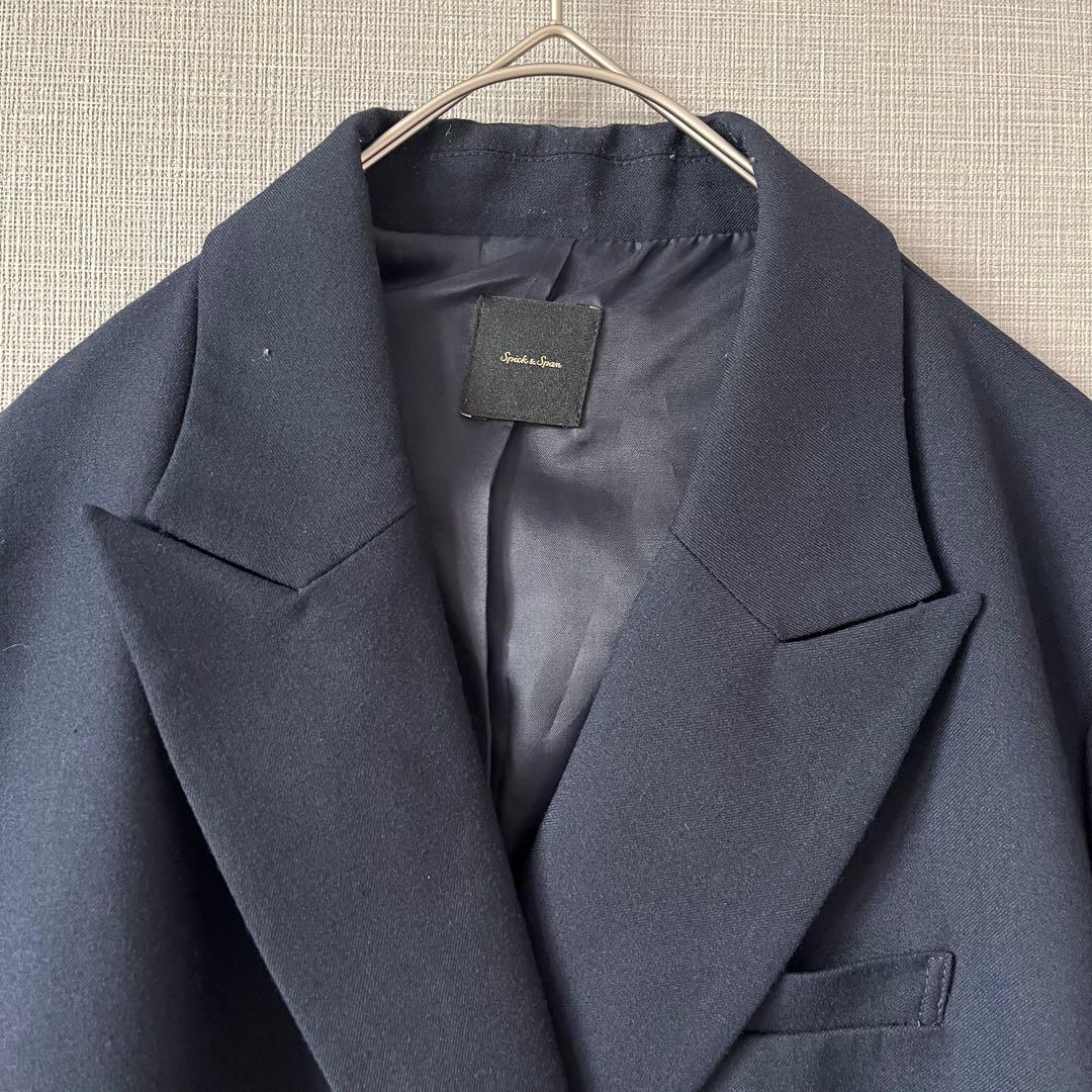 【2023AW】スピックアンドスパン ミルドクロスピークドラペルジャケット　定番