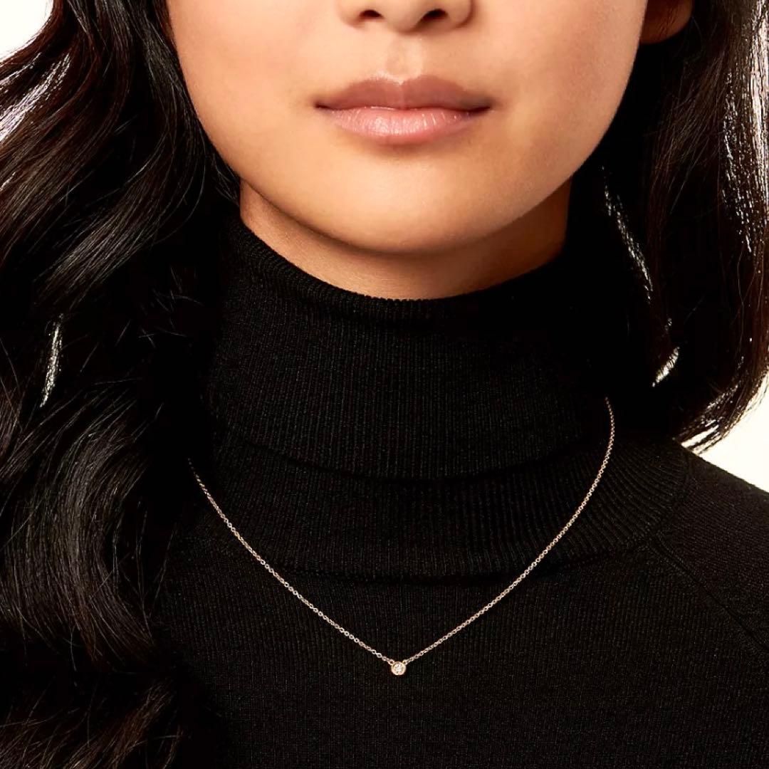 ま*ち様 美品✨ティファニーバイザヤードダイヤモンドネックレス18k 750ロー