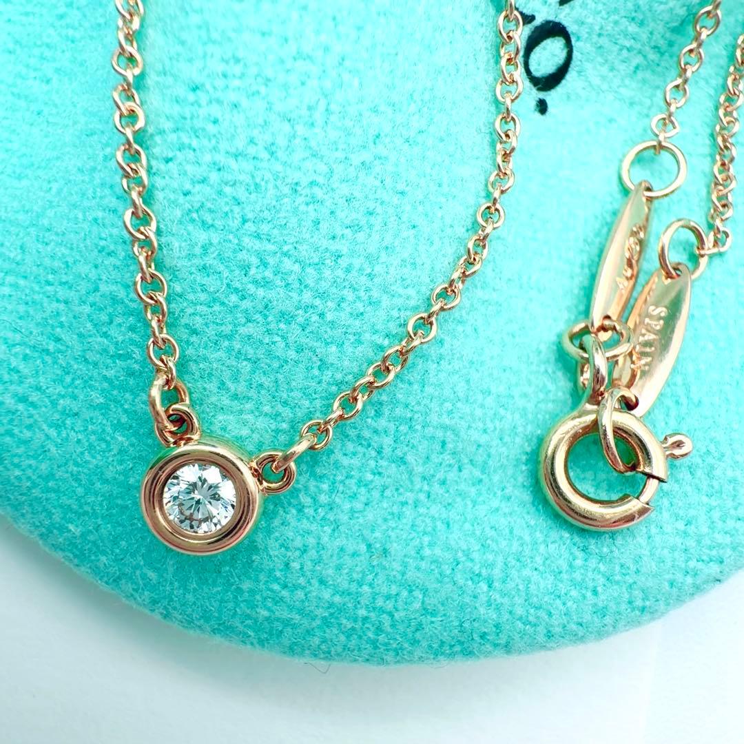 ま*ち様 美品✨ティファニーバイザヤードダイヤモンドネックレス18k 750ロー