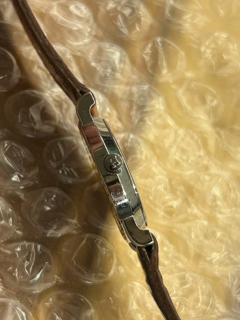 稼働 エルメス セリエ 純正ベルト　ホワイトレディース腕時計 オーストリッチ