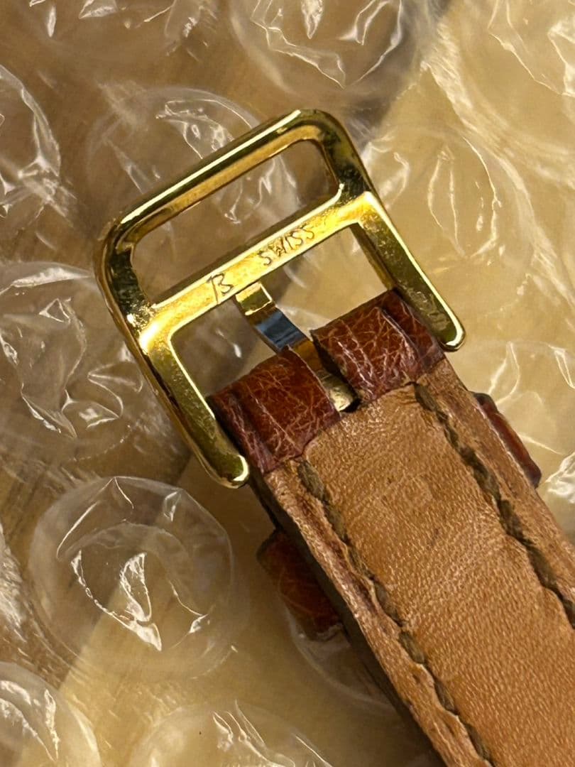 稼働 エルメス セリエ 純正ベルト　ホワイトレディース腕時計 オーストリッチ