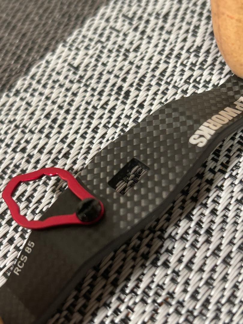 『SLP WORKS』RCSカーボンクランクハンドル 85mm&コルクノブ