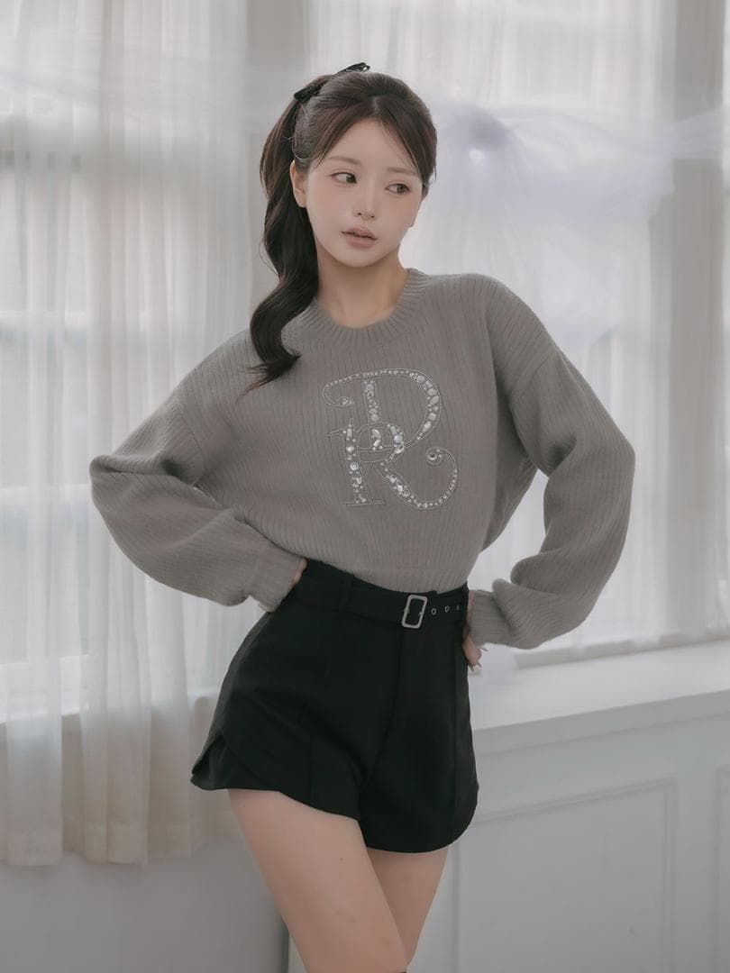 S 新品 入手困難 Darich サイドスリットハイウエストショートパンツ 黒