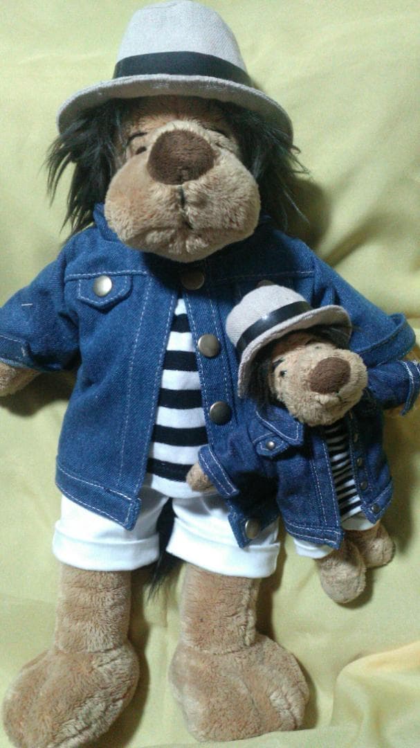 Moroha　イミンホ　ミノミ＆キーリングミノミ服　デニムジャケットセット