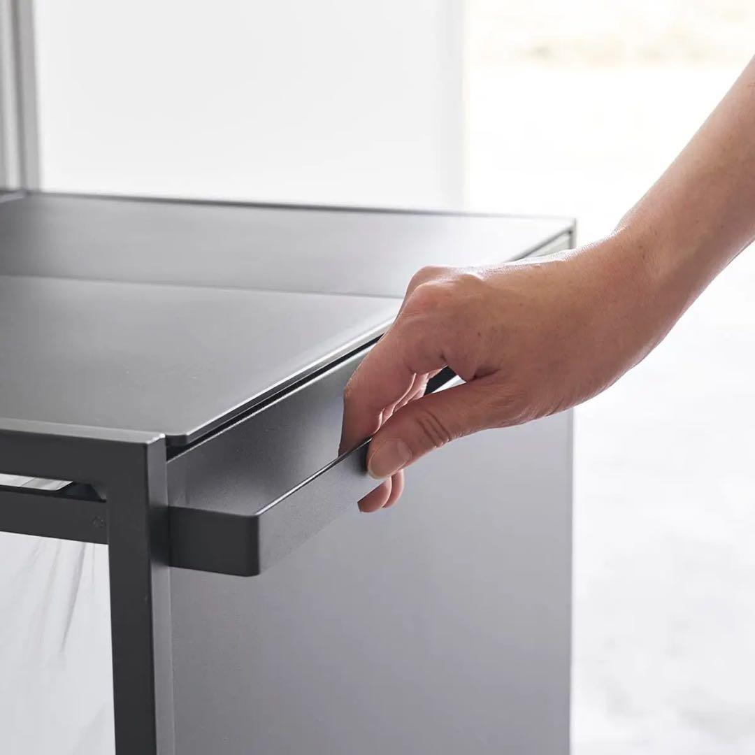 【組立済み、新品未使用】蓋付き目隠し分別ダストワゴン タワー 45L 2分別