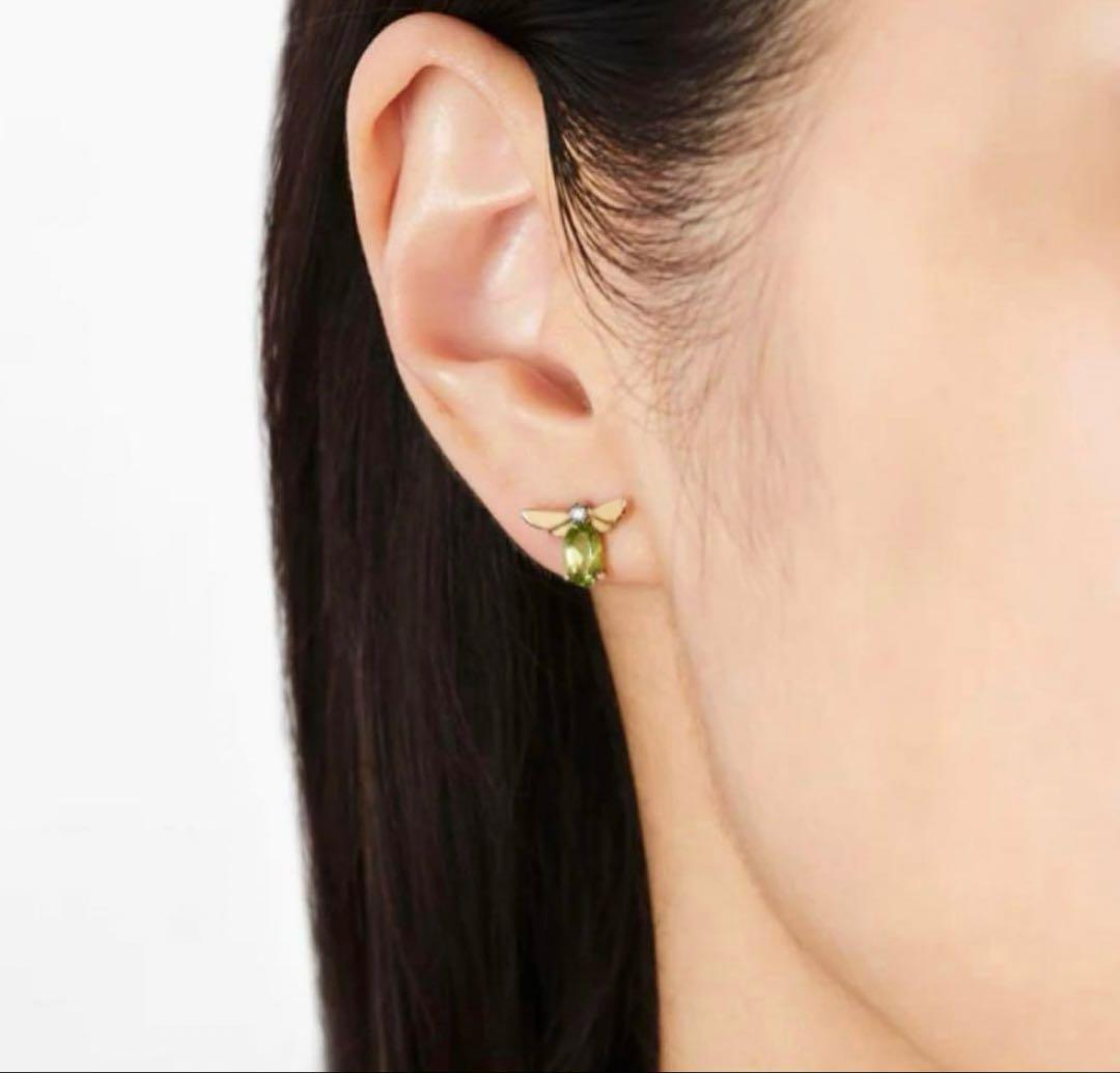 bijou de M ペリドット ミツバチ ピアス
