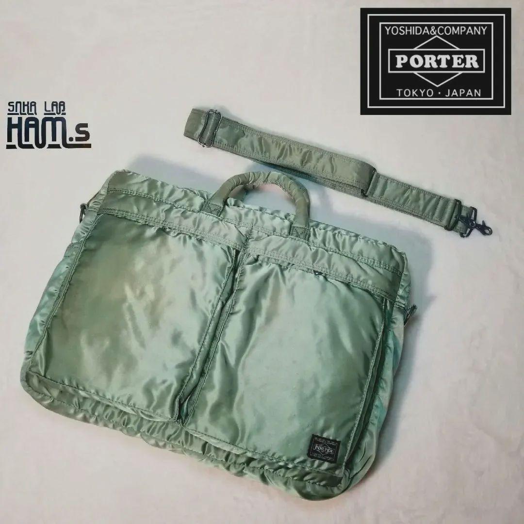 美品　PORTER ポーター 2WAY ヘルメットバック　カーキ　2層式　XL