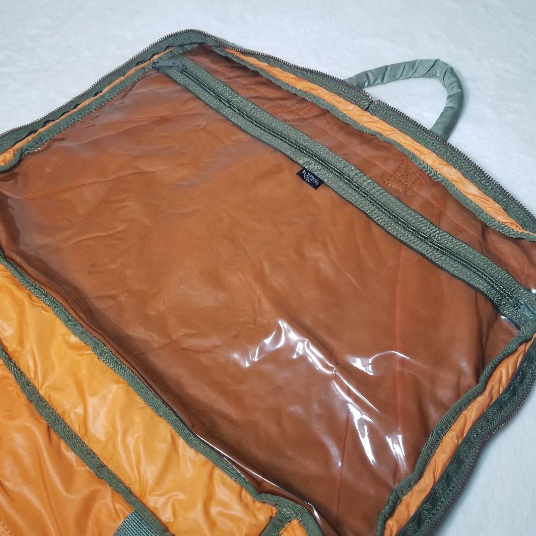 美品　PORTER ポーター 2WAY ヘルメットバック　カーキ　2層式　XL