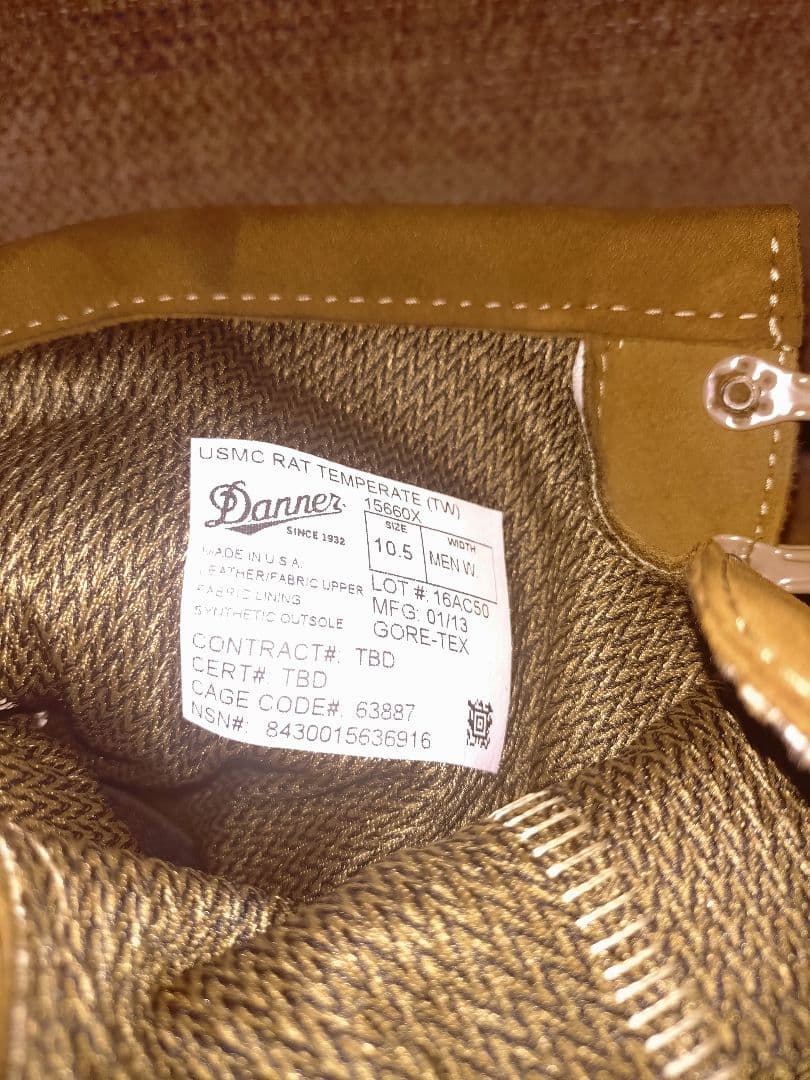 Danner USMC RAT TEMPERATE ブーツ 10.5 W
