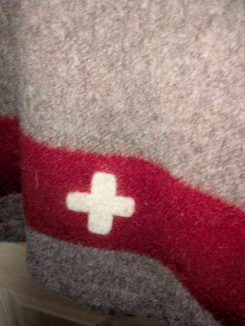 90's スイス軍　ウール ダッフルコートブランケット　 リメイク　M