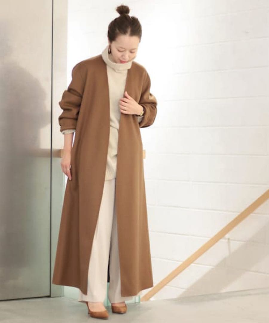 【半額以下！】Plage ハミルトンノーカラーコート