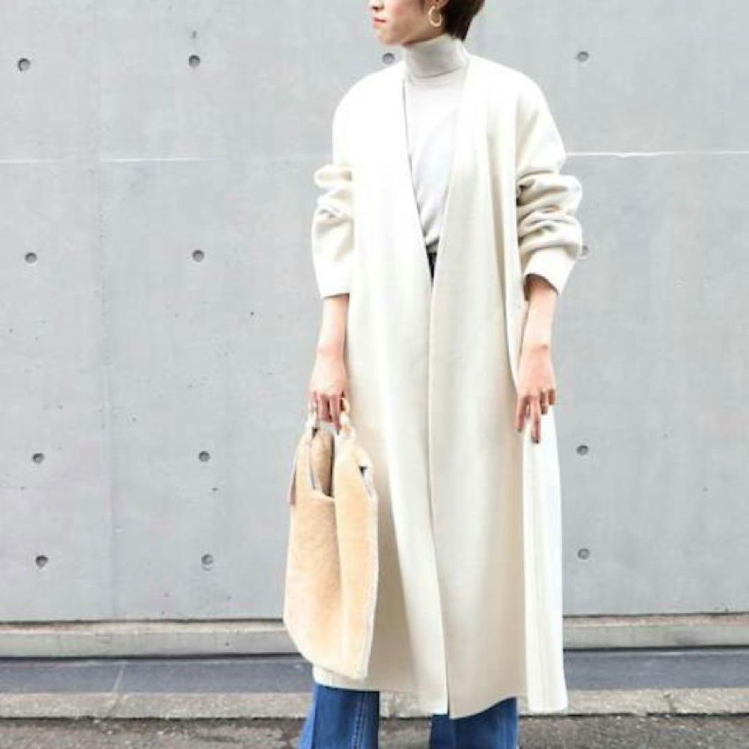 【半額以下！】Plage ハミルトンノーカラーコート