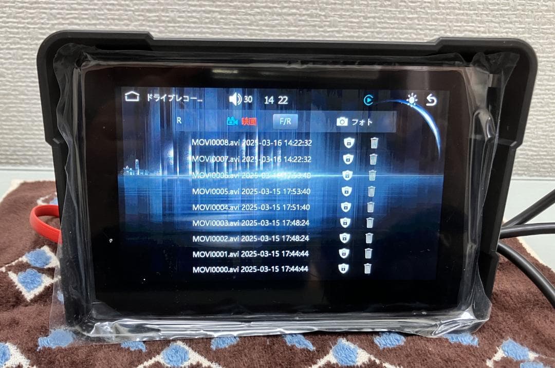 バイク スマートモニター　CarPlay Android Auto ドラレコ付き