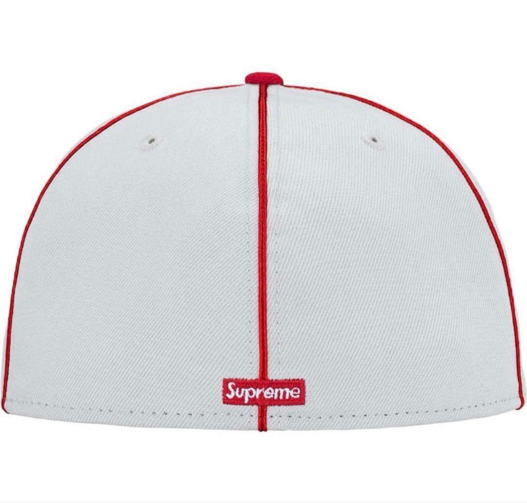 Supreme Piping Script Logo New Era Grey！