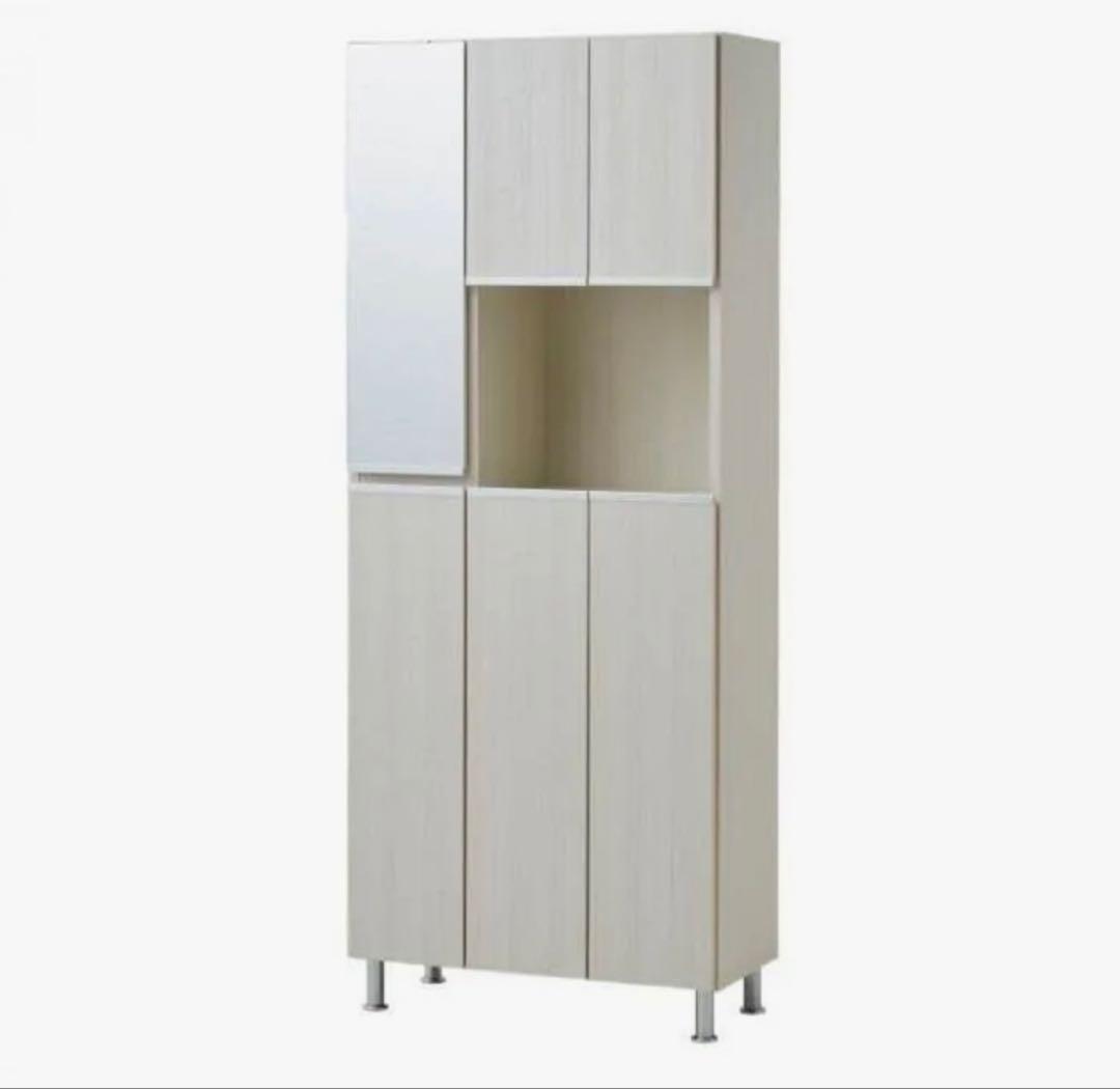 【3日間限定】ミラー付きシューズボックス