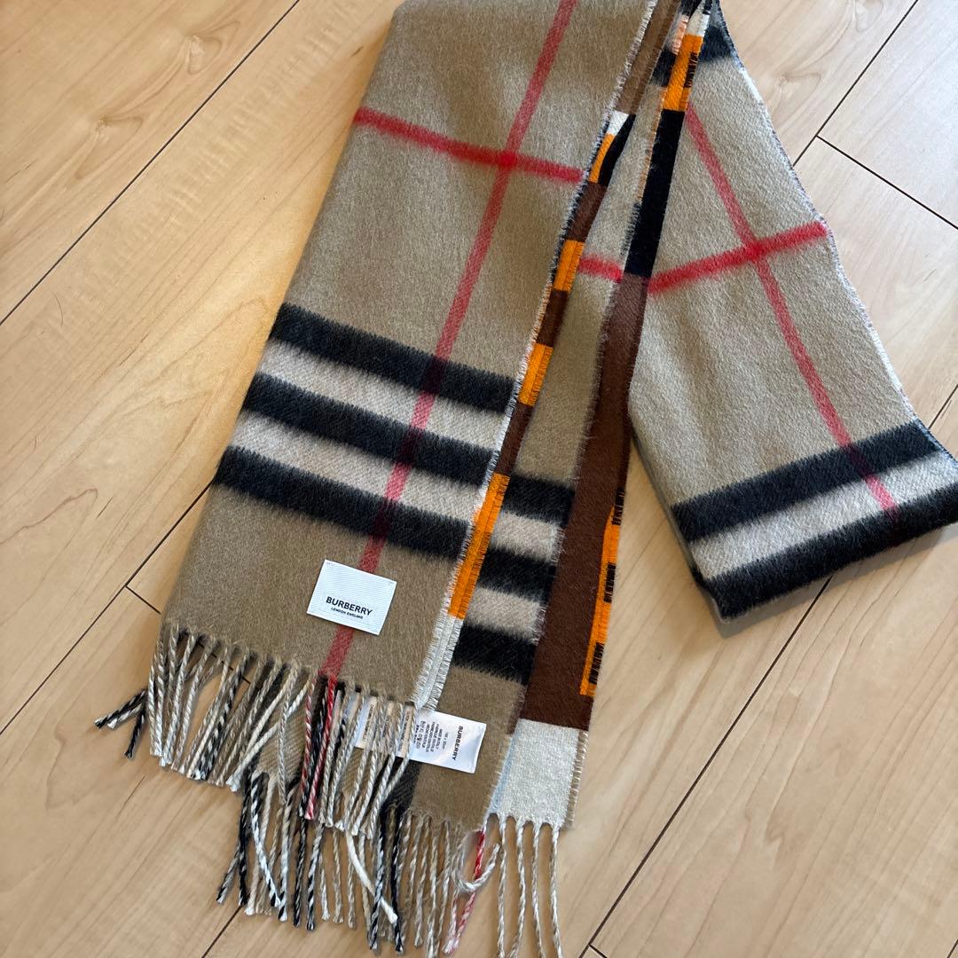 BURBERRY チェック柄マフラー 168cm x 30cm